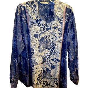 TOMMY BAHAMA LONG SLEEVE HAWAIIAN BUTTON UP NWT